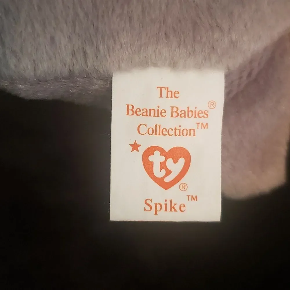 Vintage 1996 Ty Beanie Baby SPIKE the Rhinoceros
